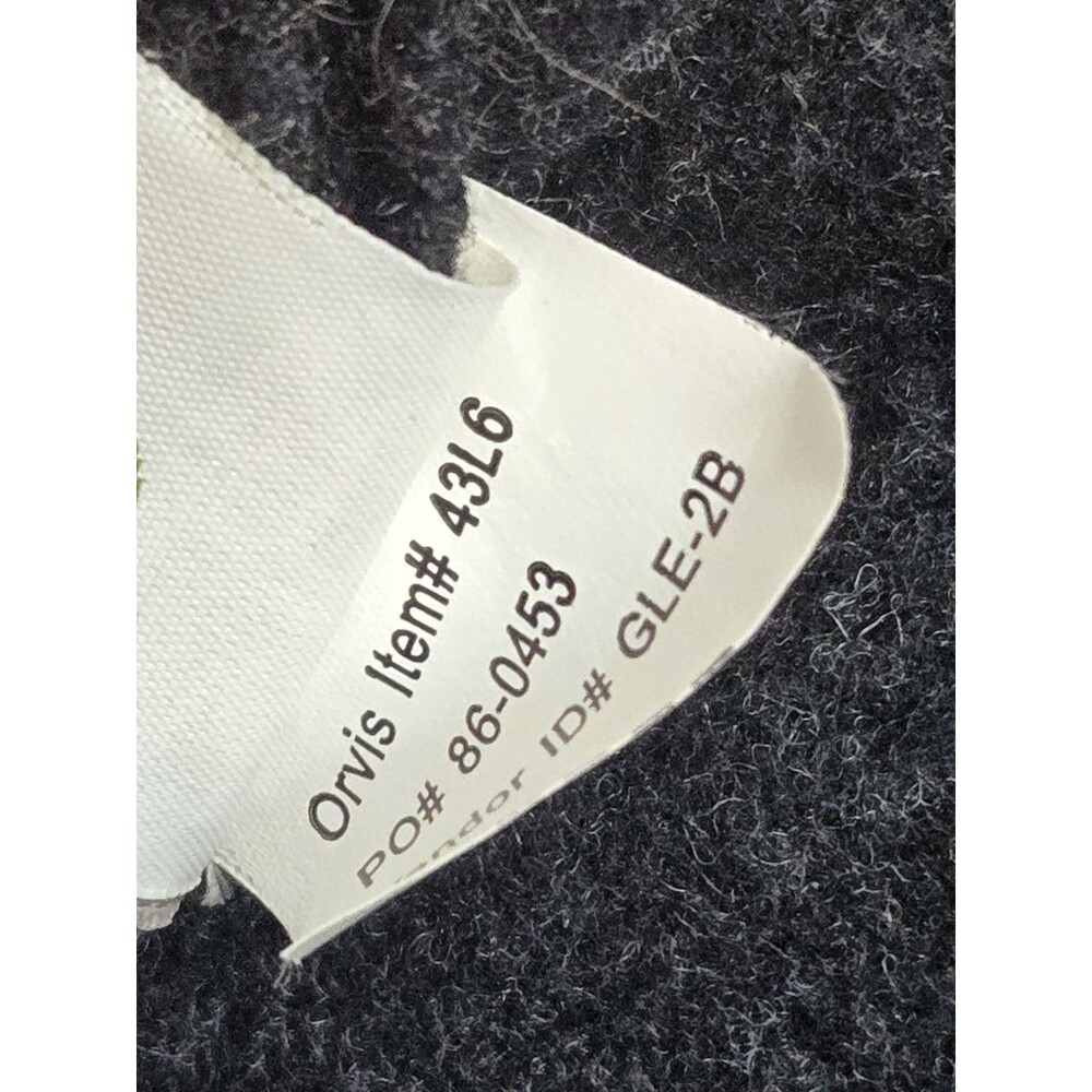 Orvis Sweater Womens Size M Snap Pullover Faux Fur Collar Grey Jacket Outdoor - Picture 9 of 9